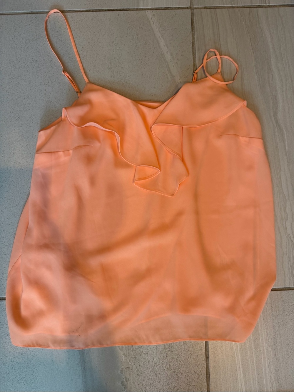 Lilly Pulitzer Coral Peach Ruffle Camisole
